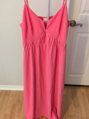 a new day Pink Maxi Sundress with Spaghetti Straps